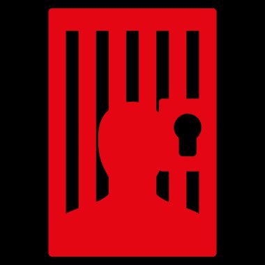 Hapishane düz simgesi