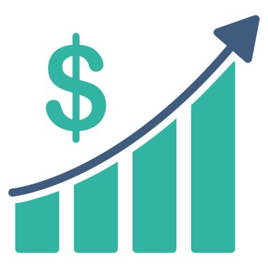 Satış düz simgesi