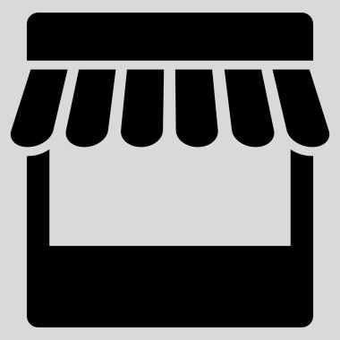 Mağaza düz simgesi
