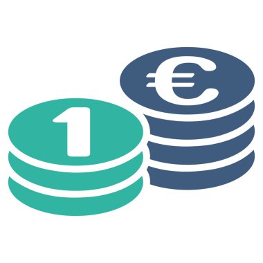 Paraları bir euro simgesi