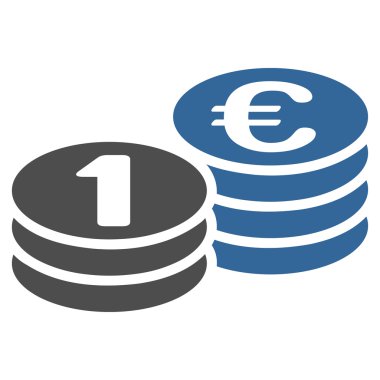 Paraları bir euro simgesi