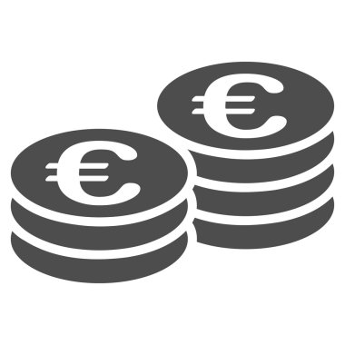 Euro para yığınları simgesi
