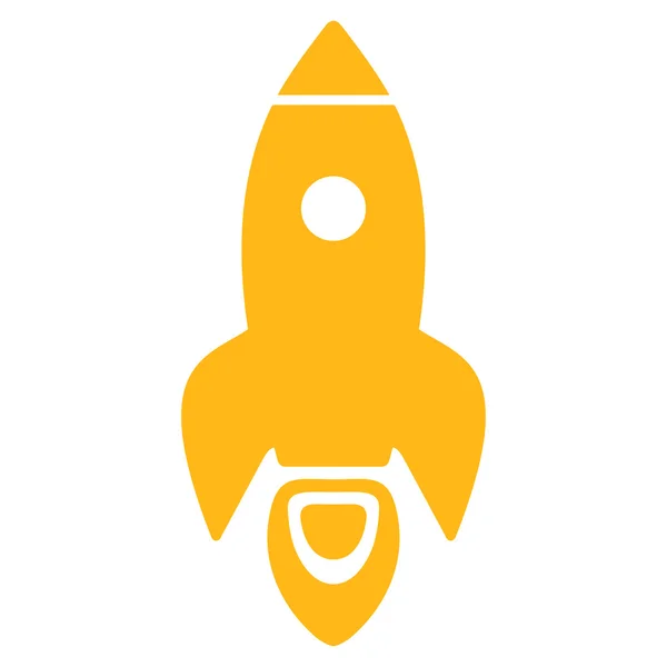 Roket düz simgesi — Stok fotoğraf