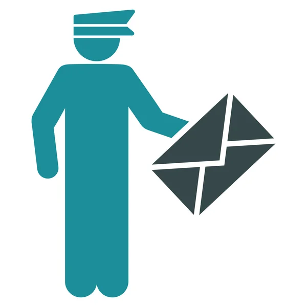 Postman Flat Icon — Stock Photo, Image