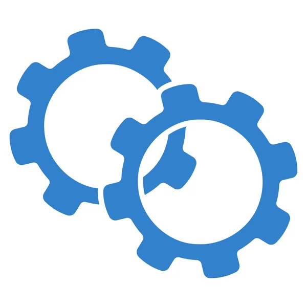 Gears platte pictogram — Stockfoto