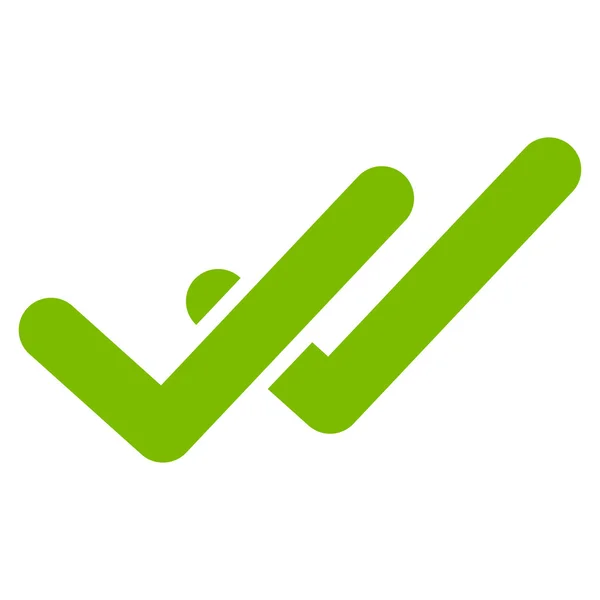 Ícone plano de validação — Fotografia de Stock