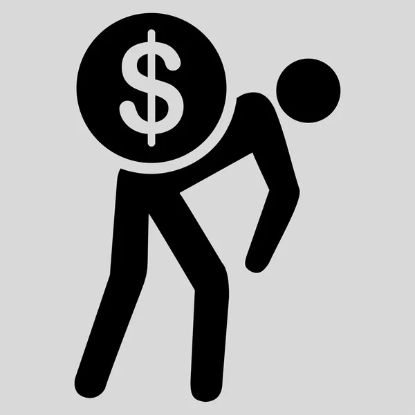 Geld courier pictogram — Stockfoto