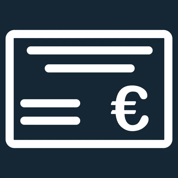 Cheque pictogram — Stockfoto