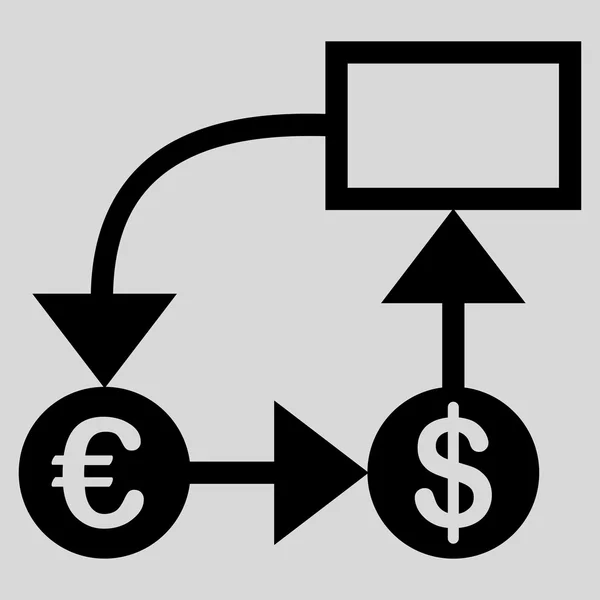 Vývojový diagram ikona — Stock fotografie