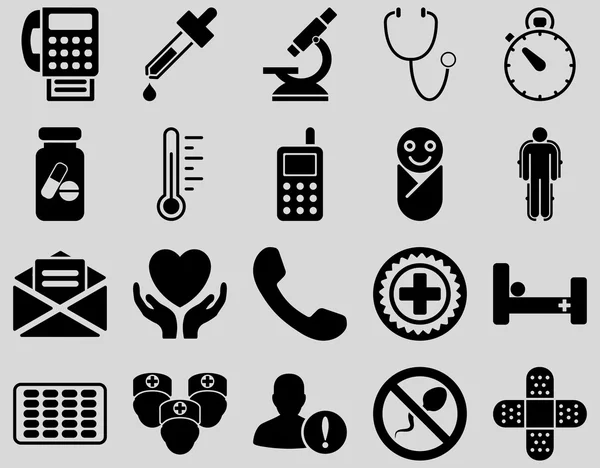 Medical ikony bicolor — Zdjęcie stockowe