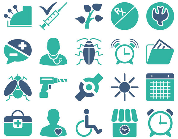 Medical bicolor icons