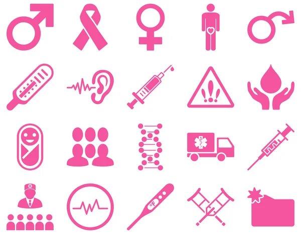 Medical bicolor icons — Stock Photo, Image