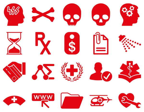 Medical bicolor icons — Stock Photo, Image