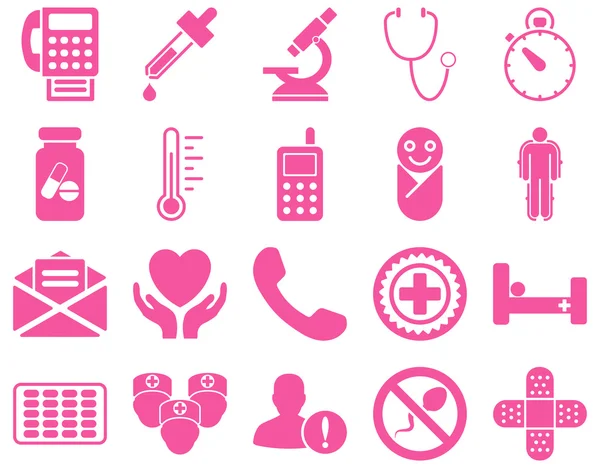 Medical bicolor icons — Stock Photo, Image