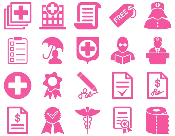 Medicinska bicolor ikoner — Stockfoto