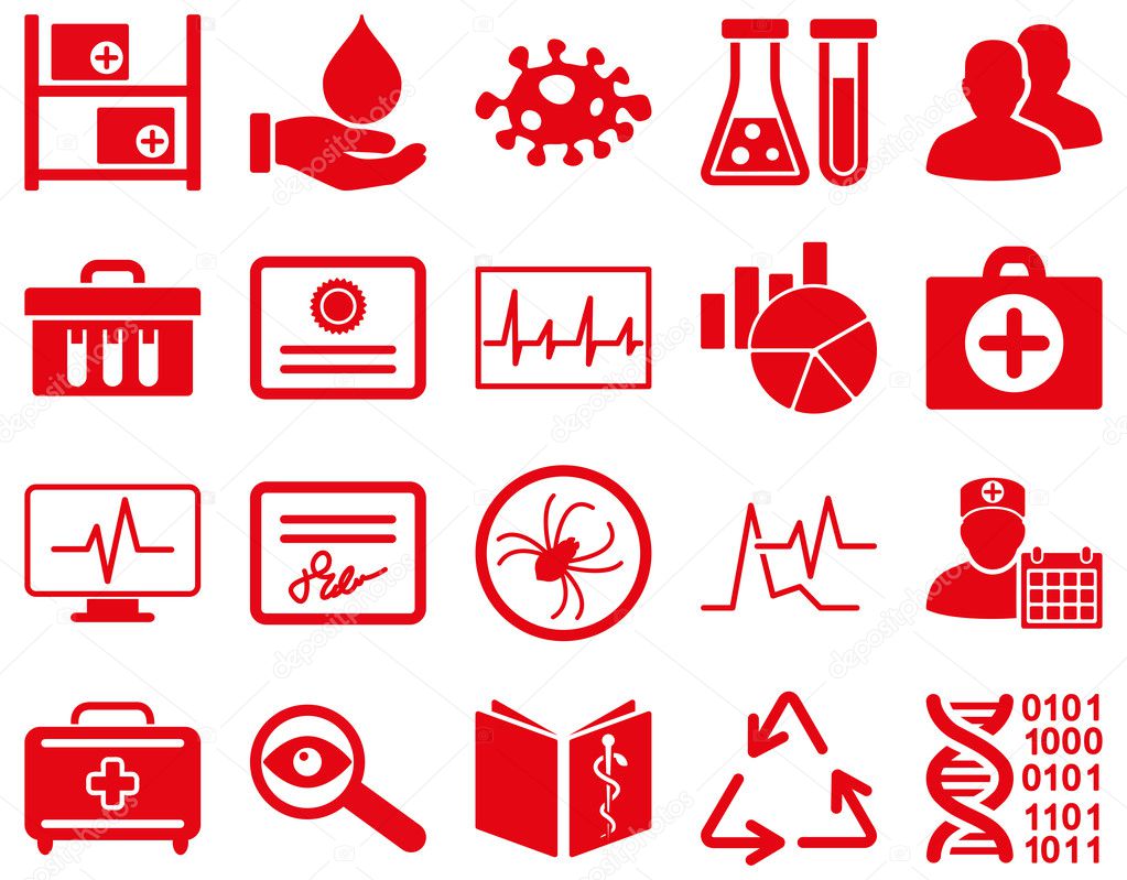 Medical bicolor icons