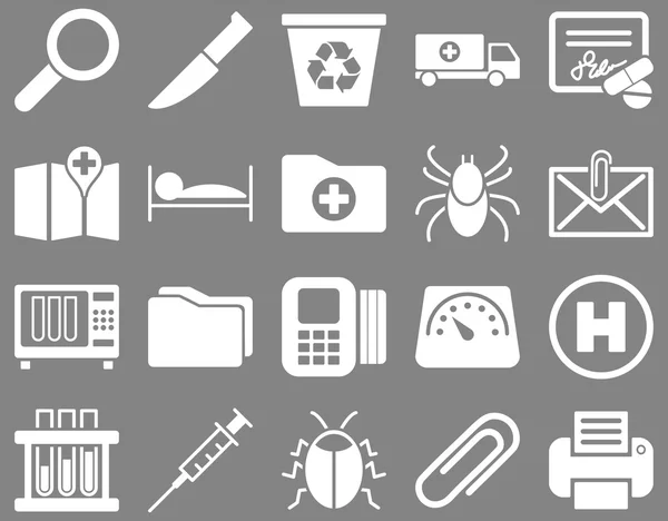 Medical bicolor icons — Stock Photo, Image