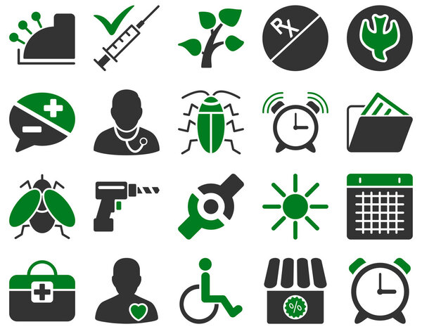 Medical bicolor icons