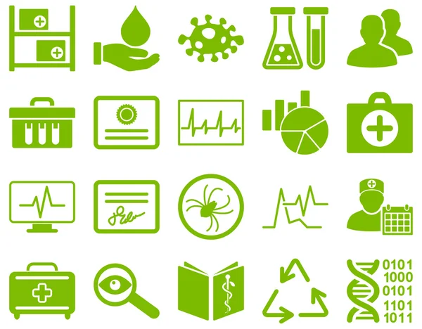 Medical bicolor icons — Stock Photo, Image