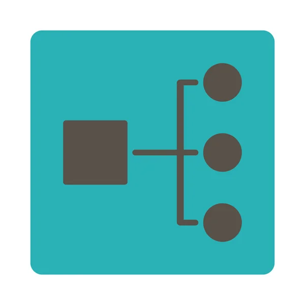 Pictogram voor structuurdiagram — Stockvector