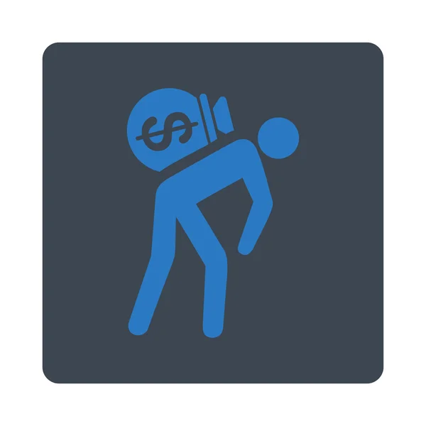 Geld courier pictogram — Stockvector