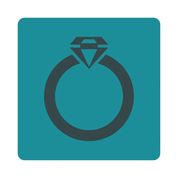 Icône bague en diamant — Image vectorielle