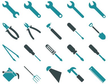 Ekipman ve araçları simgeler