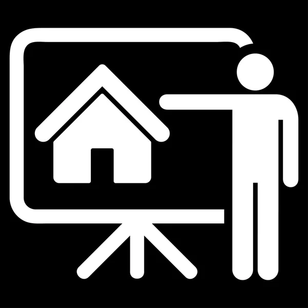 Icono de agente inmobiliario —  Fotos de Stock