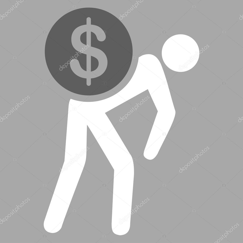 Money courier icon from Business Bicolor Set