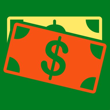 Doları banknot simgesi iş Bicolor kümesi'nden