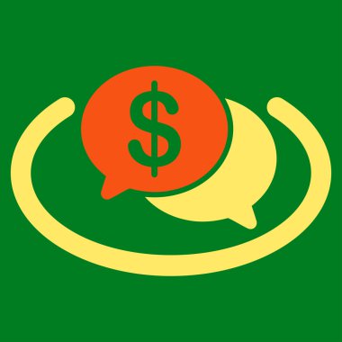 İş Bicolor kümesi'nden finansal ağ simgesini