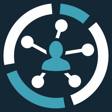 İlişkiler diyagramı simgesi iş Bicolor kümesi'nden