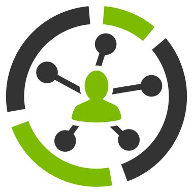 İlişkiler diyagramı simgesi iş Bicolor kümesi'nden