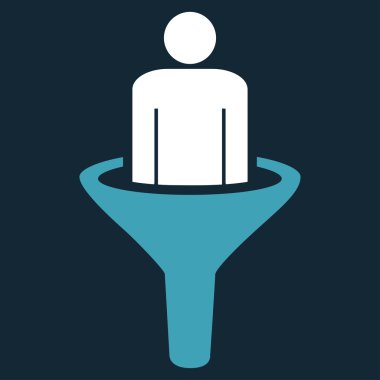 İş Bicolor kümesi'nden satış huni simgesi