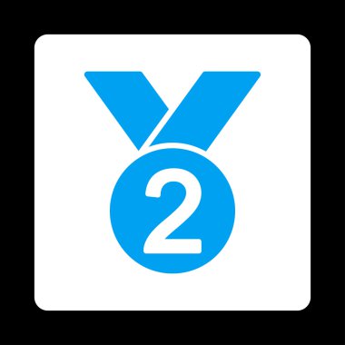 Ödülü Set düğmeleri Overcolor gümüş madalya simgesinden