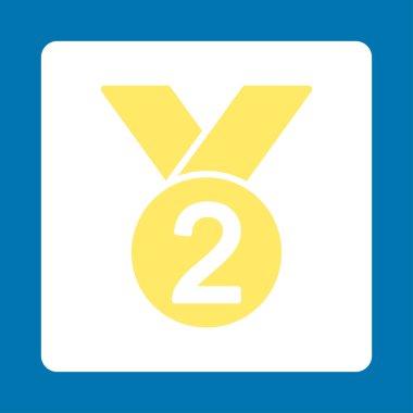 Ödülü Set düğmeleri Overcolor gümüş madalya simgesinden