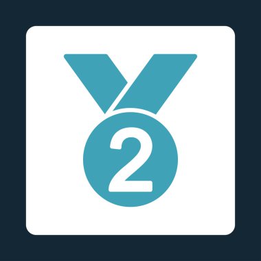 Ödülü Set düğmeleri Overcolor gümüş madalya simgesinden