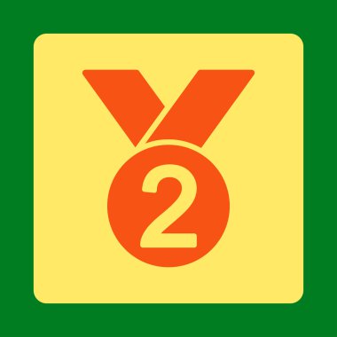 Ödülü Set düğmeleri Overcolor gümüş madalya simgesinden