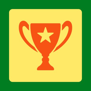 Ödülü Set düğmeleri Overcolor kupa simgesinden