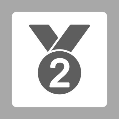 Ödülü Set düğmeleri Overcolor gümüş madalya simgesinden