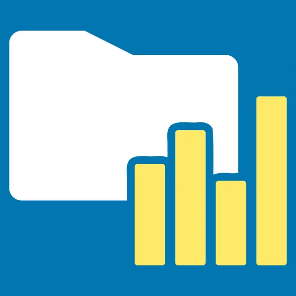 Charts-Ordner-Symbol — Stockfoto