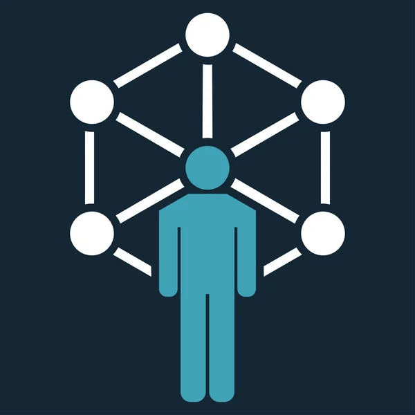 Network icon from Business Bicolor Set — Stock Photo, Image