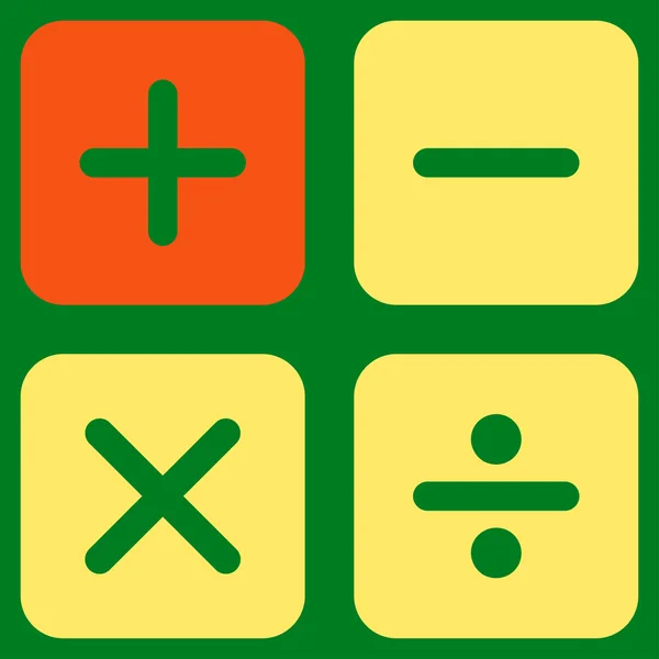 Ikona kalkulator z firmy Bicolor zestaw — Zdjęcie stockowe