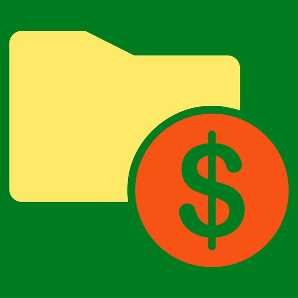 Money Folder icon from Business Bicolor Set — Stock Photo, Image