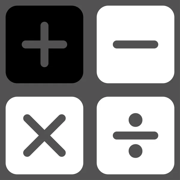 Calculatorpictogram van Business Bicolor instellen — Stockfoto