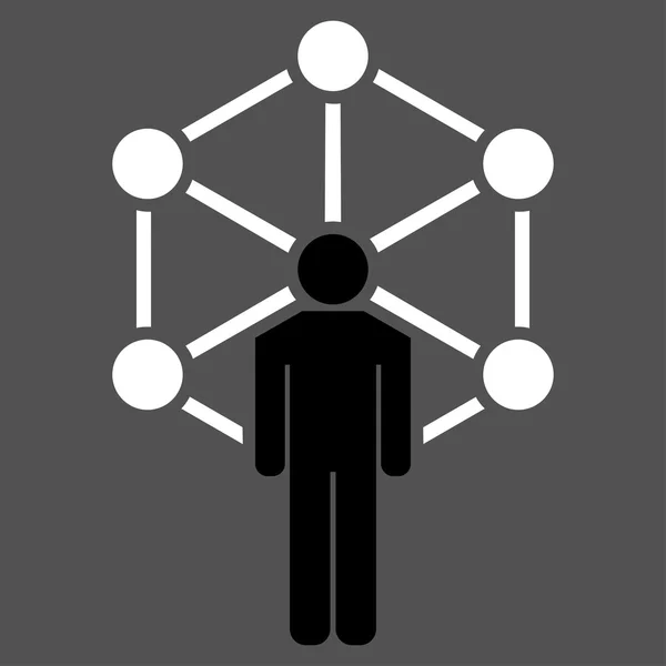 Піктограма мережі з набору Бізнес-бікол — стокове фото
