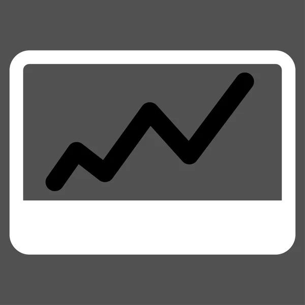 Stock Market icon from Business Bicolor Set — Stock Photo, Image