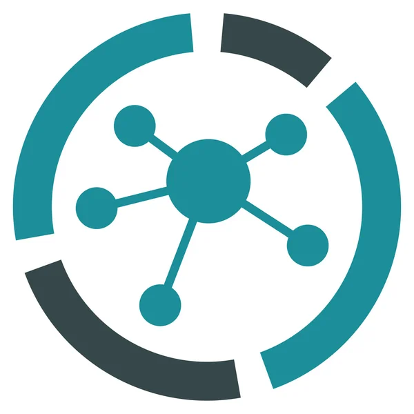 Icona diagramma connessioni — Foto Stock