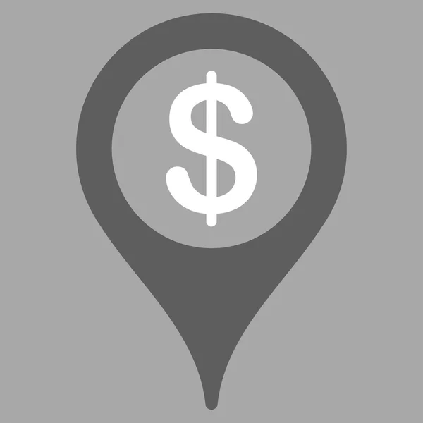 Bank location icon — Stock Photo, Image