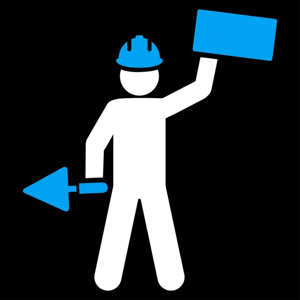 Builder-ikon från grundläggande vanligt Ikonuppsättning — Stockfoto